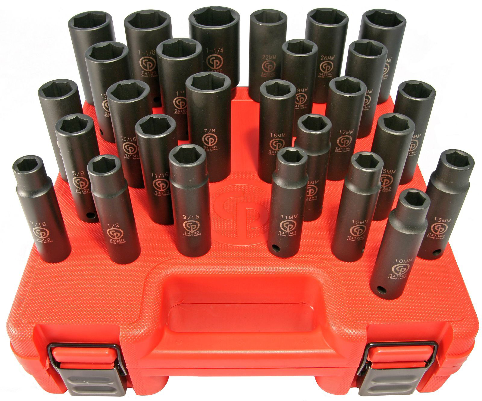 SS4229D 1/2" Deep Metric/SAE Master Socket - 29 pcs.
